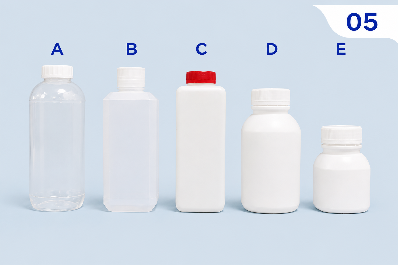 Wide Mouth Square Bottle HDPE